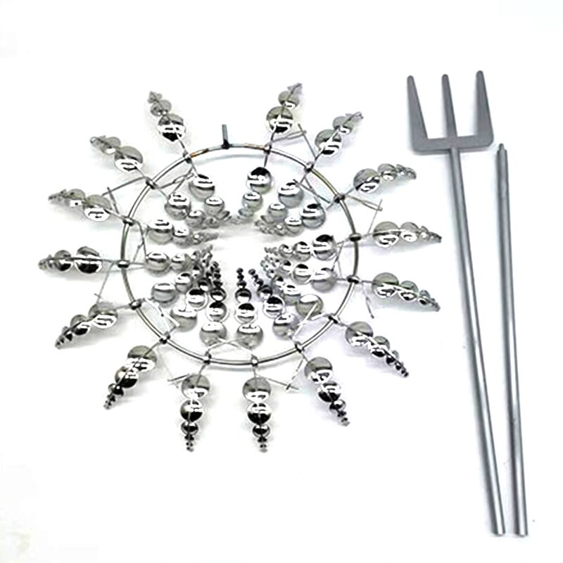 Lauko unikalus stebuklingas metalinis geležinis vėjo malūnas Besisukantis vėjo suktukas Vėjo kolektorius Kiemo kiemelis Vejos sodo puošmena