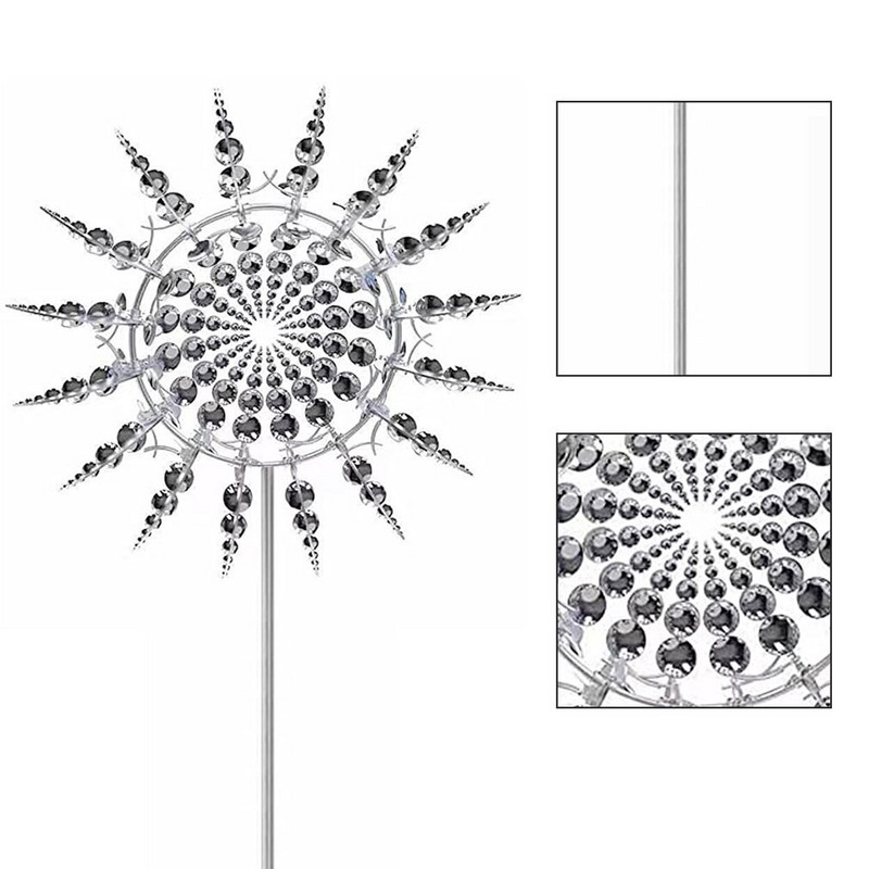 2022 Nový magický kovový veterný mlyn, vonkajšie veterné rotačné rotačné lapače vetra, záhradná dekorácia, dropshipping