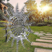 Unikátny a magický kovový veterný mlyn, vonkajšie veterné rotačné rotačné lapače vetra, dvor, terasa, ľahko inštalovateľné nástroje na dekoráciu trávnika a záhrady.