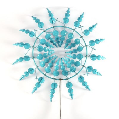 Unikátny a magický kovový veterný mlyn, vonkajšie veterné rotačné rotačné lapače vetra, dvor, terasa, ľahko inštalovateľné nástroje na dekoráciu trávnika a záhrady.