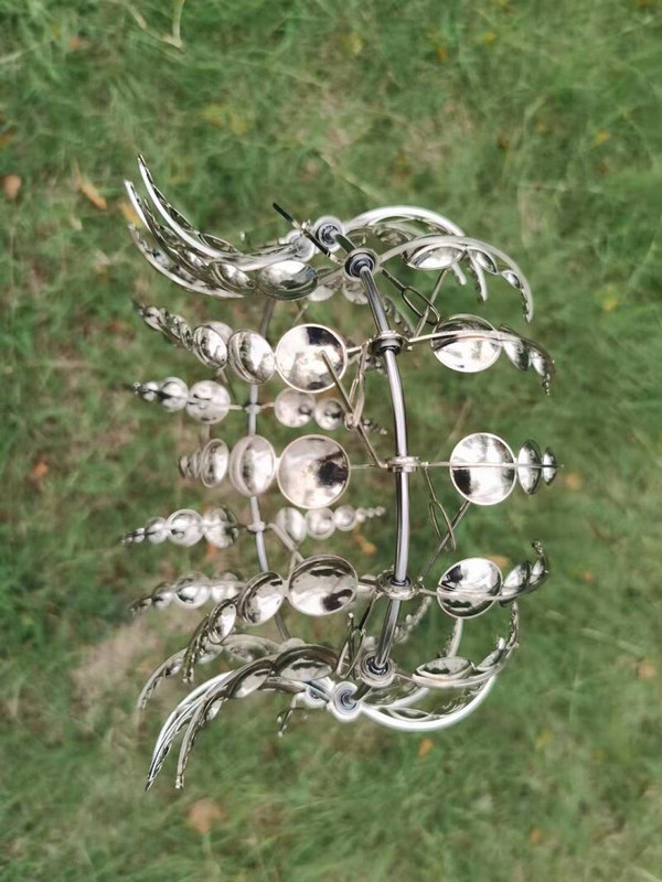 Unikátny a magický kovový veterný mlyn, vonkajšie veterné rotačné rotačné lapače vetra, dvor, terasa, ľahko inštalovateľné nástroje na dekoráciu trávnika a záhrady.