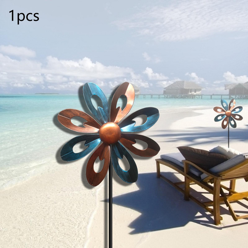 Rotačný veterný mlyn Wind Spinner Veterné sochy na terasu, záhradu, trávnik, terasu