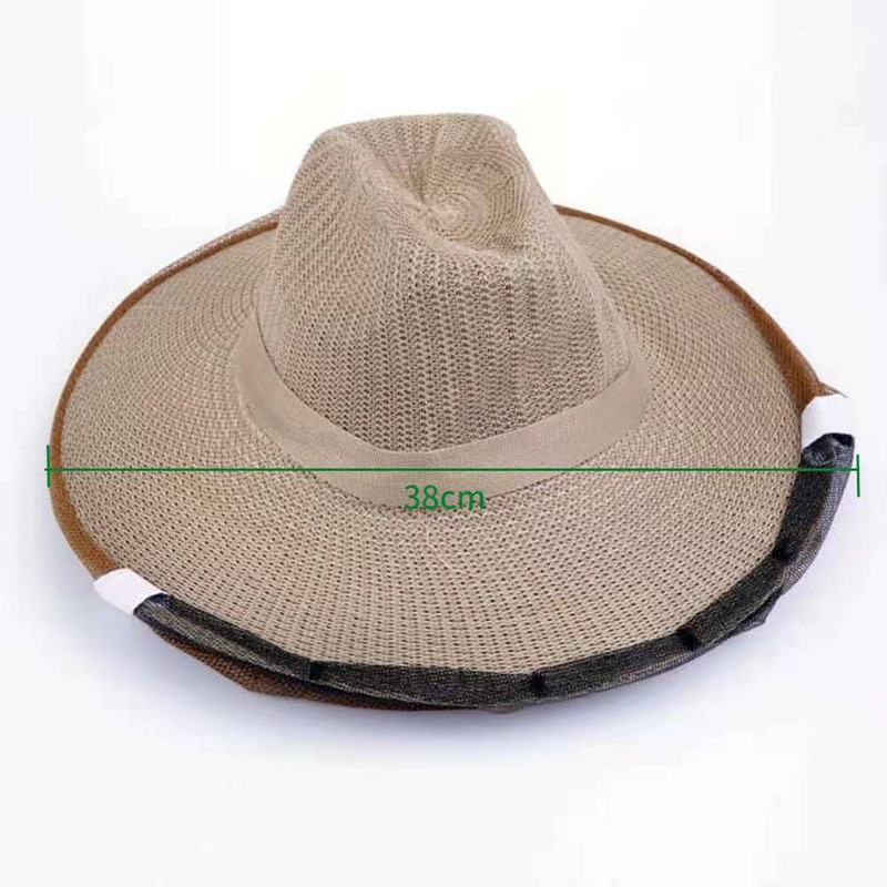 Bitininko apsauginė kepurė nuo bičių tinklelio nuo vabzdžių šydas galvos veidas Bitininko kepurė apsaugai Bitininko karvės berniuko kepurė