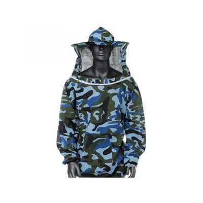 Bitininkystė Apsauginė striukė Smock Kostiumas Bičių laikymo rankovės Bitininko kvėpuojantys drabužiai Drabužiai Veil Suknelė su kepure Equip kostiumas