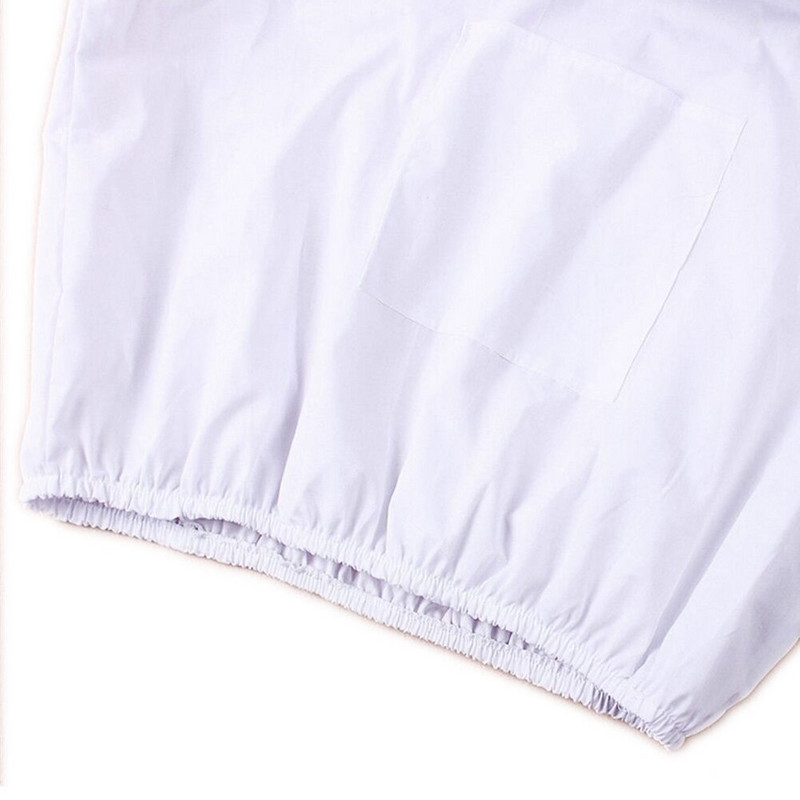 Bitininkystė Apsauginė striukė Smock Kostiumas Bičių laikymo rankovės Bitininko kvėpuojantys drabužiai Drabužiai Veil Suknelė su kepure Equip kostiumas