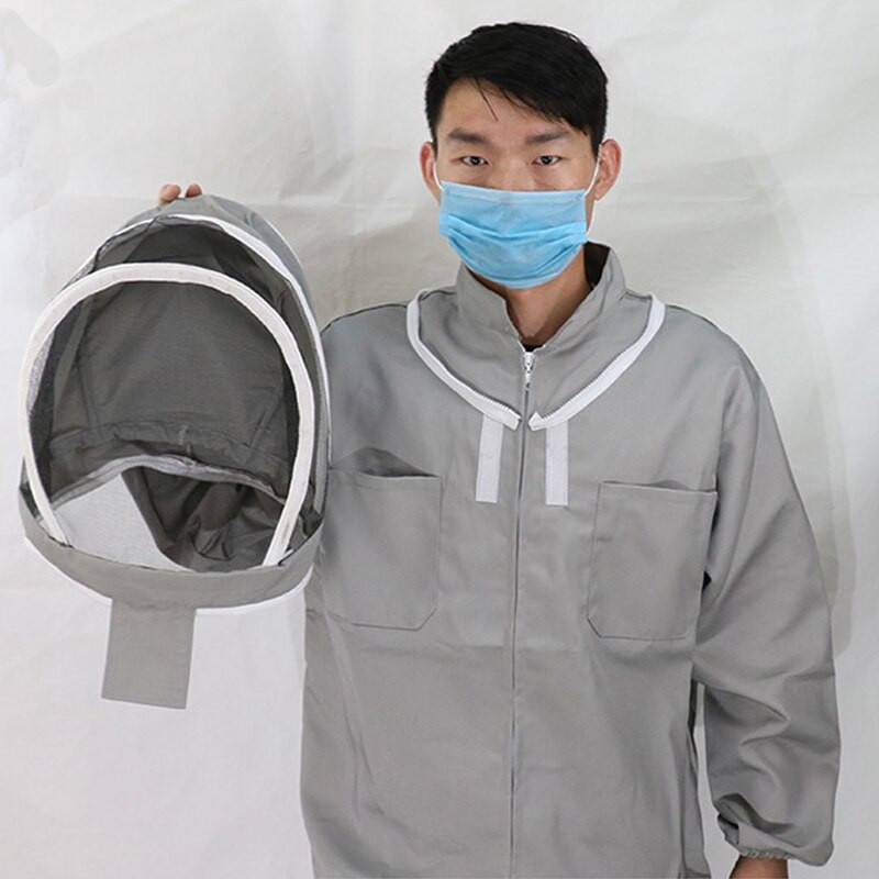 Bitininkystės kostiumas Striukė Veil Komplektas nuo bičių drabužių Naujas audinys Bitininko drabužiai Bitininkystė Apsauginės bitės pirštinės Nemokamas pristatymas