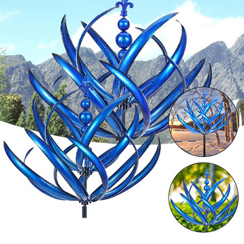Μοναδικός μαγικός ανεμόμυλος Metal Harlow Wind Spinner Rotator Σιδερένιος Ανεμος Συλλέκτης αυλής Διακοσμητικός πάσσαλος Διακόσμηση κήπου εξωτερικού χώρου