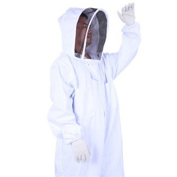 Βαμβακερά Ολόσωμα Ενδύματα Μελισσοκομίας Πέπλο Καπέλο Καπέλο Ρούχα Μπουφάν Προστατευτική Στολή Μελισσοκομίας Beekeepers Bee Suit Equipment