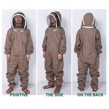 Beekeepers Clothing Anti Bee Biting Veil Κουκούλα Διχτυωτό Καπέλο Nylon Επαγγελματική μελισσοκομική προστατευτική ολόσωμη στολή