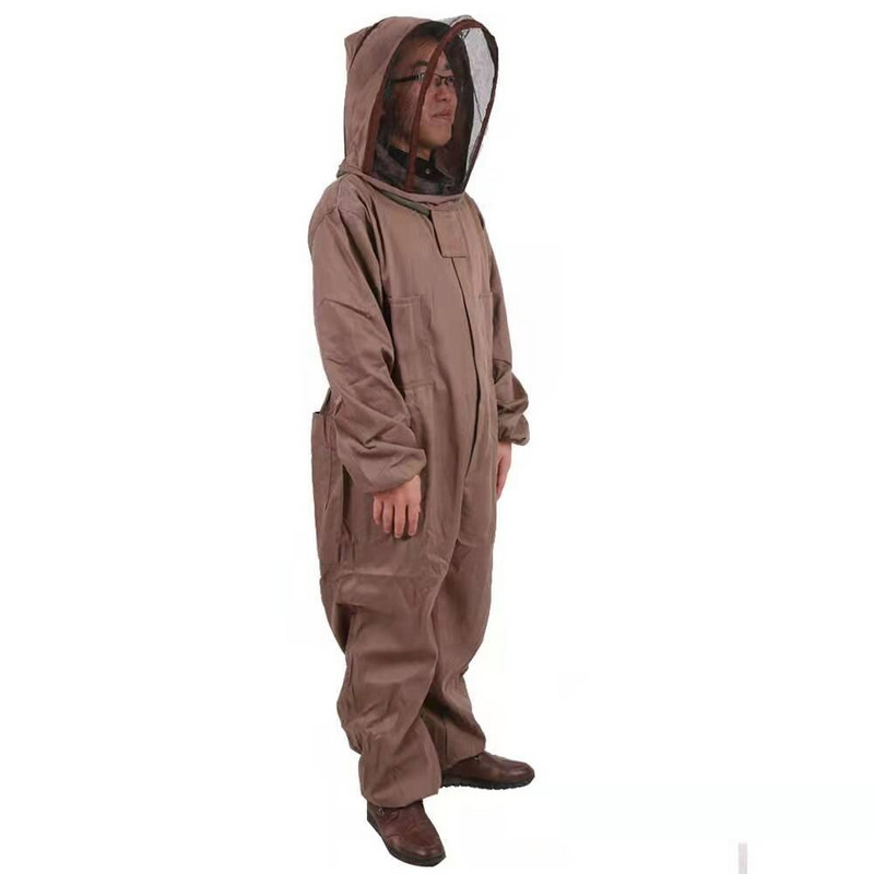 Bitininkų drabužiai, apsaugantys nuo bičių kandžiojimo šydas, gaubtas tinklinė kepurė Nailonas, profesionalus bitininkystei skirtas apsauginis kostiumas visam kūnui