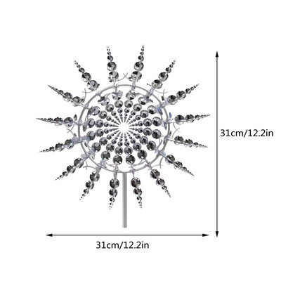 Unikalūs ir stebuklingi metaliniai vėjo malūnai Lauko vėjo suktukai Vėjo gaudyklės Kiemo terasa L Awn Sodo apdaila Kiemo apdaila