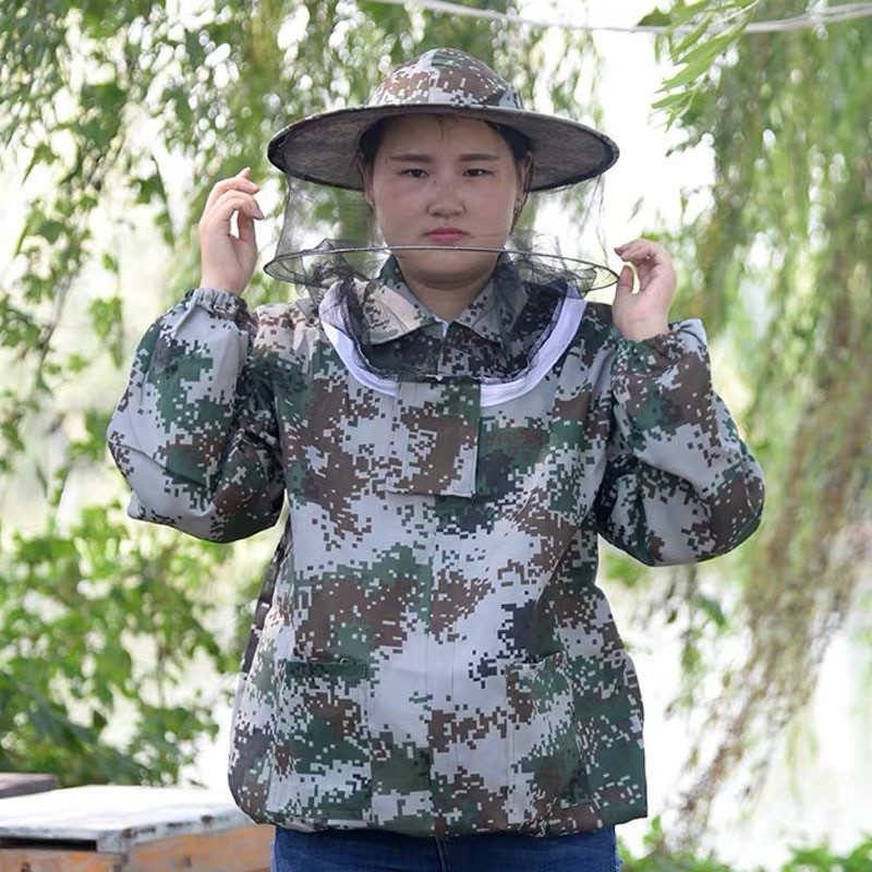 Nová ochranná bunda na včely, závoj, pláštenka, vybavenie na včelárstvo, klobúk s rukávom, oblek proti včelám, veľké