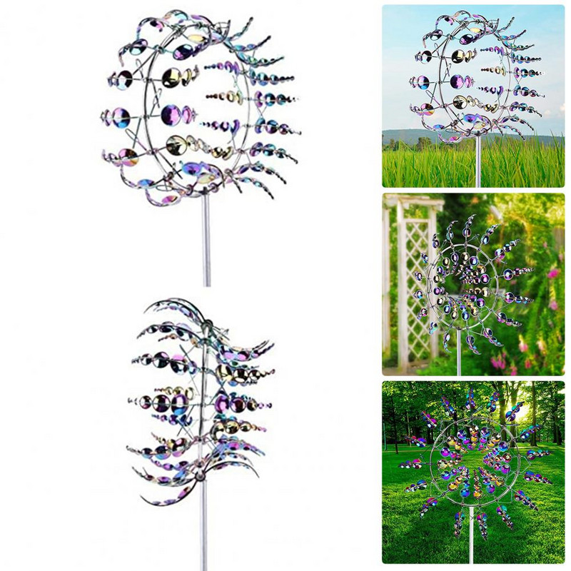 Gyvybingi kūrybingi metaliniai vėjo mentės lauko suktukai, skirti ūkiui