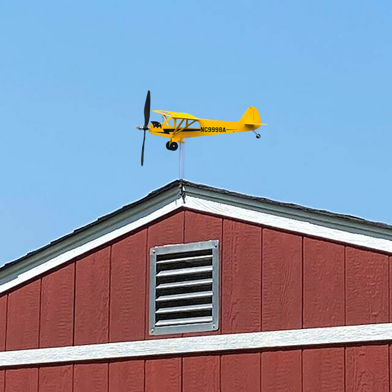 Airplane Wind Spinner vėtrungė sodo vėjo suktukui Subtilus ir gražus metalinis vėjo malūnas lauko klasikinis lėktuvas