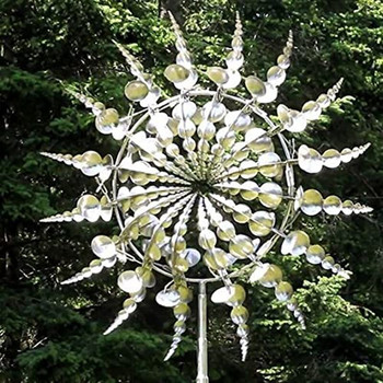 Уникална магическа метална вятърна мелница Вятърни върти Аксесоари за декорация на градина на открито Вятърна мелница за вътрешен двор морава Уловители на вятър Градина