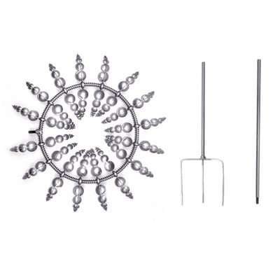 Magický kovový veterný mlyn, veterné sochy, veterná rotácia, kinetický lapač vetra, vonkajšia dekorácia dvora, záhrada, krajina