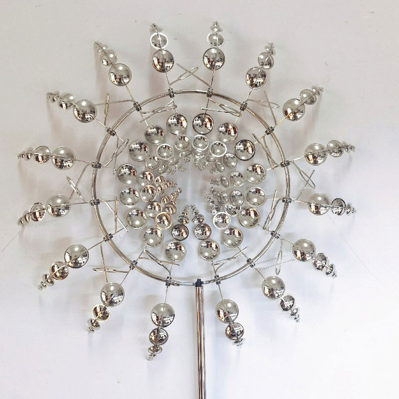 Unikátny a magický kovový veterný mlyn, automatický výklopný, vonkajší 3D veterný mlyn, zberače vetra, rozmetadlá, záhradná dekorácia na trávnik