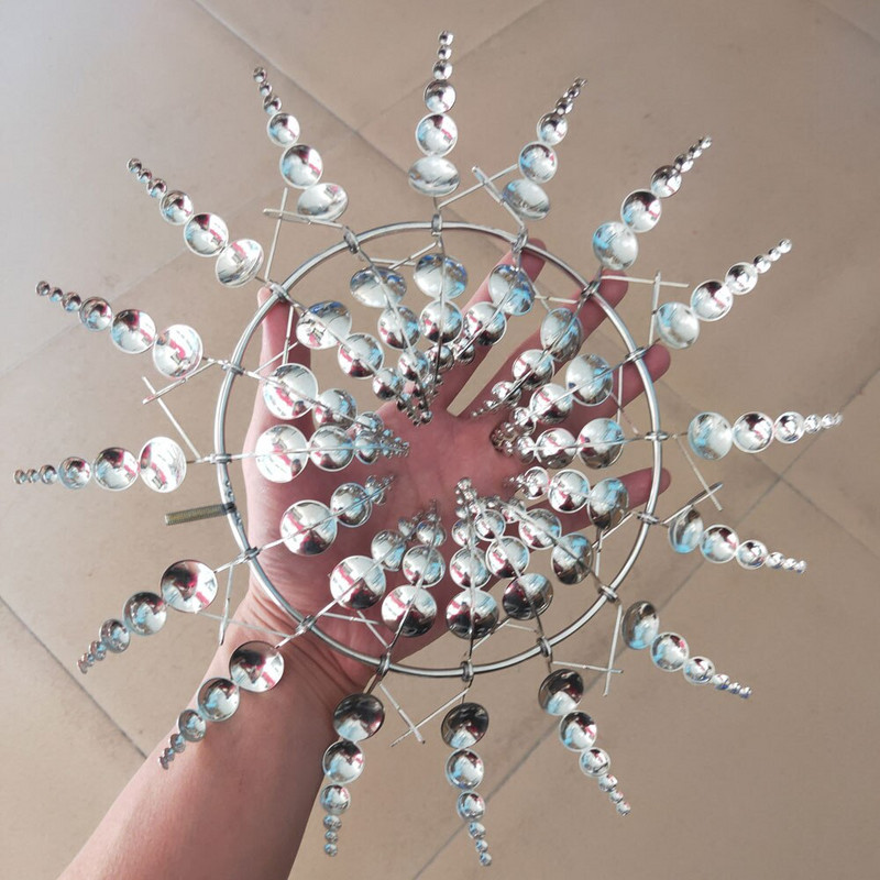 Unikátny a magický kovový veterný mlyn, automatický výklopný, vonkajší 3D veterný mlyn, zberače vetra, rozmetadlá, záhradná dekorácia na trávnik