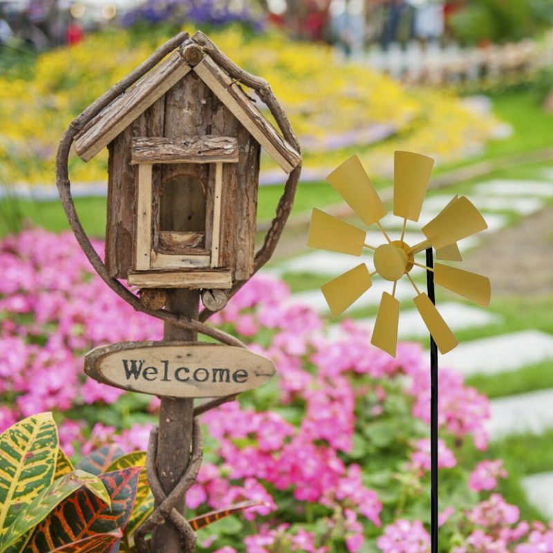 1 vnt. vėjo malūno sodo geležies besisukantis vėjo suktukas lauko vėjalentės kiemo sodo dekoravimas
