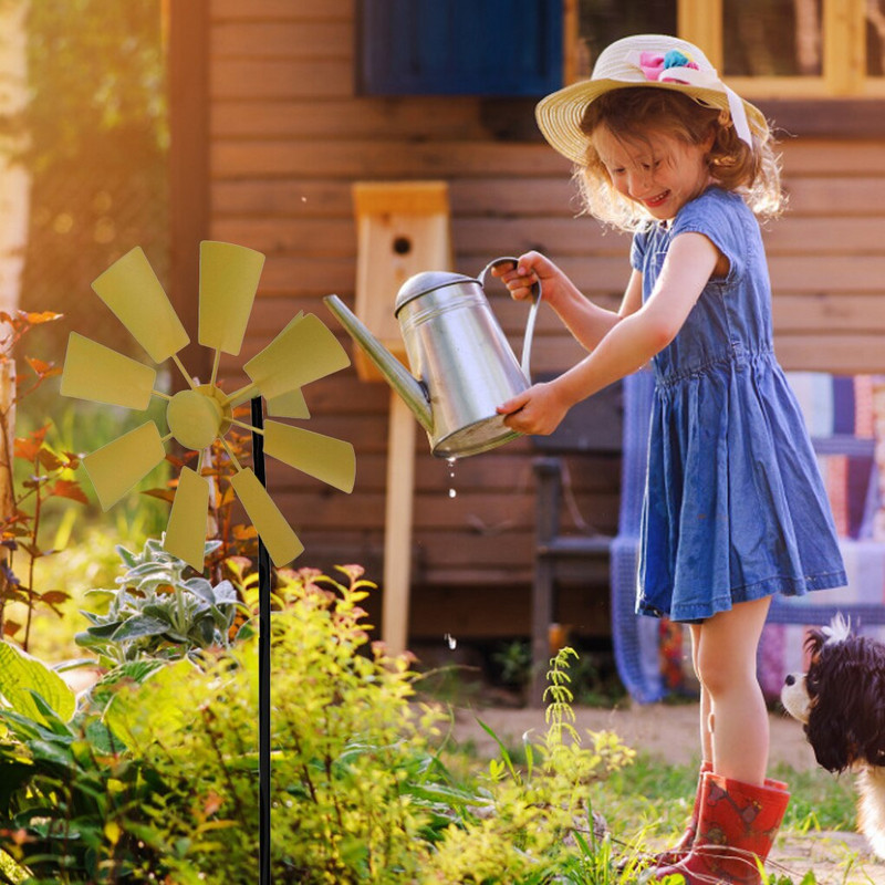 1 vnt. vėjo malūno sodo geležies besisukantis vėjo suktukas lauko vėjalentės kiemo sodo dekoravimas