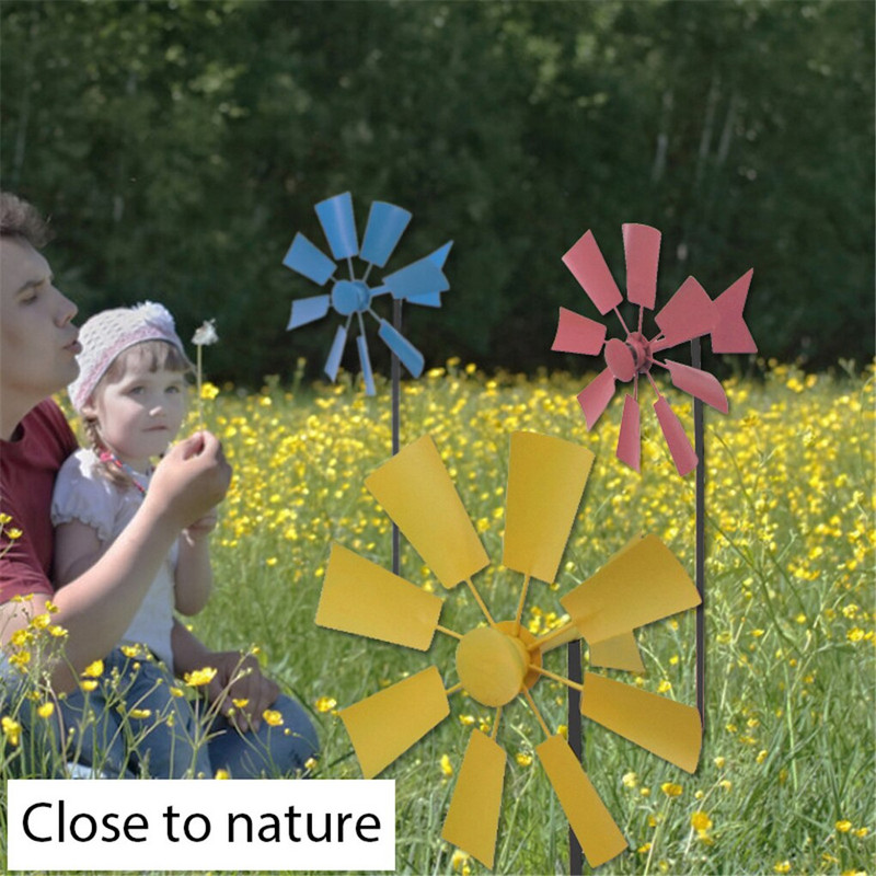1 vnt. vėjo malūno sodo geležies besisukantis vėjo suktukas lauko vėjalentės kiemo sodo dekoravimas