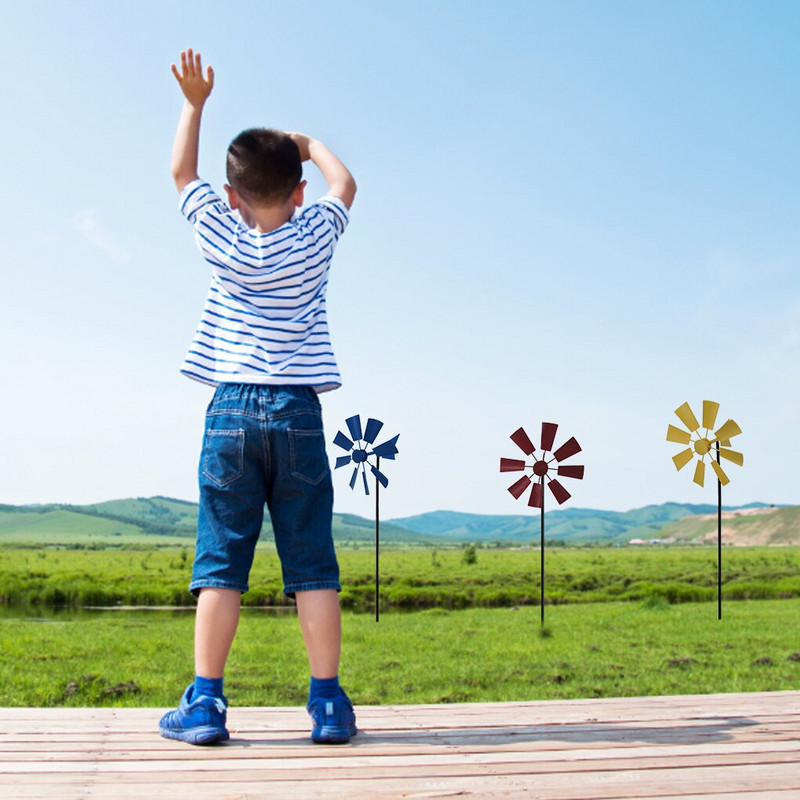 1 vnt. vėjo malūno sodo geležies besisukantis vėjo suktukas lauko vėjalentės kiemo sodo dekoravimas
