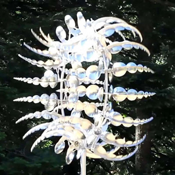 Πολύχρωμο Μαγικό Μεταλλικό Ανεμόμυλος Εξωτερικοί Ανεμόμυλοι Wind Catchers Αυλή Αίθριο Χλοοτάπητα Διακόσμηση κήπου σπιτιού Στοκ σε απόθεμα