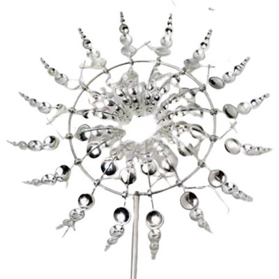 Unikalūs stebuklingi metaliniai vėjo malūnai, lauko vėjo suktukai, vėjo surinkėjai Kiemo kiemo kiemo vejos sodo dekoravimas lauke viduje