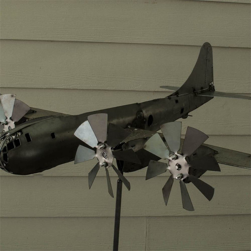 2022 Nové lietadlo Veterný mlyn Záhrada Vonkajší Vtáčie Vianočné Dekoratívne Veterné Spinnery Personalizované Nádvorie Dekor Darčekové Doplnky