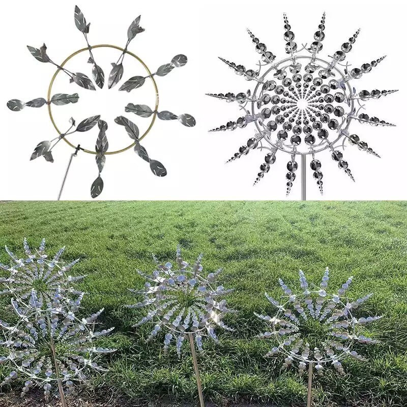 Unikátny a magický kovový veterný mlyn, vonkajšie veterné rotačné rotačné lapače vetra, dvor, terasa, markíza, záhradná dekorácia, dropshipping