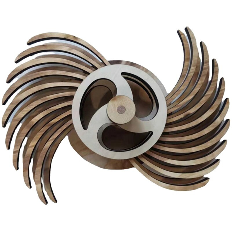 Geometriniai raštai vėjo malūnas 3D besisukantis energijos skulptūra medinis papuošimas Naujas