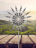 Unikalūs stebuklingi metaliniai vėjo malūnai vaivorykštės spalvos vėjo gaudyklės lauko vėjo suktukai Kiemo kiemo vejos kiemo ir sodo apdaila