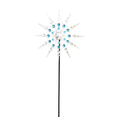 Unikalūs stebuklingi metaliniai vėjo malūnai vaivorykštės spalvos vėjo gaudyklės lauko vėjo suktukai Kiemo kiemo vejos kiemo ir sodo apdaila