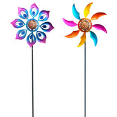 Veterný mlyn s kolíkovou sochou dekorácia pre záhradný dvor