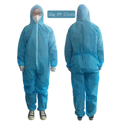 Unisex vienkartiniai dulkėms atsparūs vandeniui aliejui atsparūs darbo saugos drabužiai Spary Dažymas Dekoravimas Apsauginiai drabužiai Bendras kostiumas