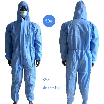 Unisex vienkartiniai dulkėms atsparūs vandeniui aliejui atsparūs darbo saugos drabužiai Spary Dažymas Dekoravimas Apsauginiai drabužiai Bendras kostiumas