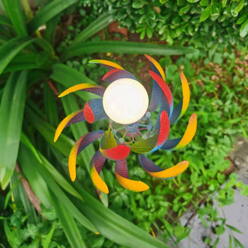 Градински художествени въртящи се въртящи се ветрогенератори Цветни въртящи се ветрогенератори Вятърни мелници Вятърни въртящи се въртящи се въртящи се ветри за двор и градина Декоративни колове за градина