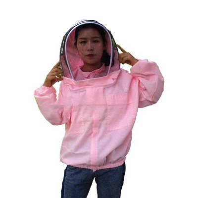 1 komplektas Moteriškas kostiumas bitininkystei Bičių drabužiai Bičių laikymo striukė Rožinė vaikiška bičių kostiumėlis Bitininko įranga Bitininkystės įrankiai