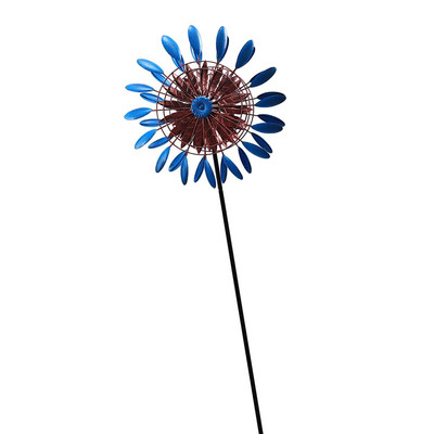 Solárne svetlo veterný mlyn ornament rotujúce farebné krajinné dekorácie pre záhradu vonku