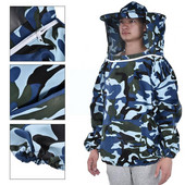 Защитно яке за пчеларство Костюм за отглеждане на пчели Дишащ костюм за отглеждане на пчели Облекло Воал Оборудвайте шапка Рокля Дрехи със Sl O2R9