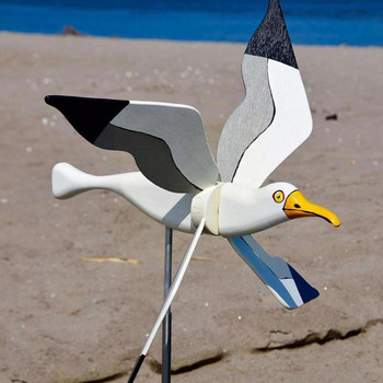 2022 New Seagull Windmill Garden Outdoor Bird Holiday Spinners Wind διακοσμητικά εξατομικευμένα αξεσουάρ Διακόσμηση δώρου Courtyar R9u9
