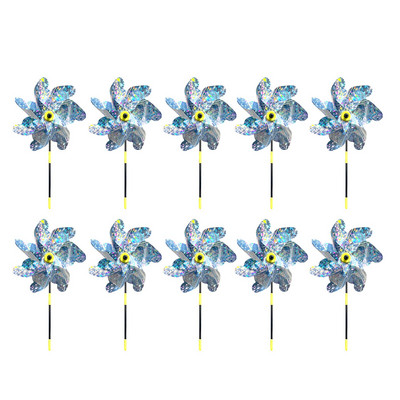 Odpudzovač vtákov, kvetinový laserový veterný mlyn, kvetinový trávnik, záhradná rastlina, jednoduchá inštalácia, dekorácia farmárskeho sadu, plašenie, vtáky odolné veterníky