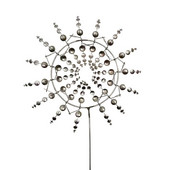 2022 Nový kreatívny jedinečný kovový veterný mlyn s geometrickým vzorom, lapač veterných rotácií, kinetická zvonkohra s kolíkom, záhradná dekorácia