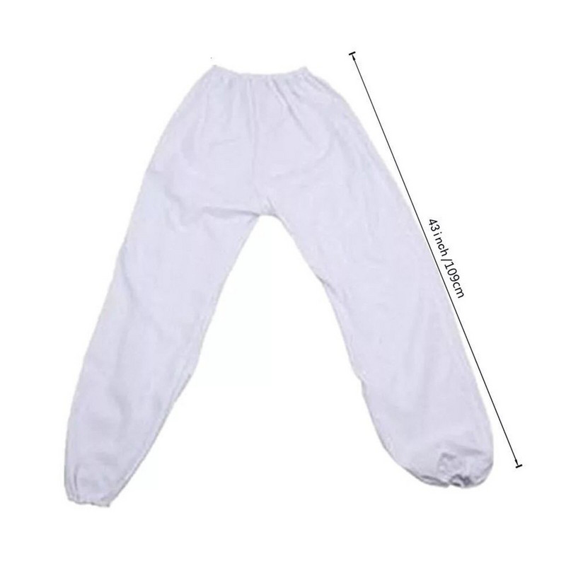 Balta suskilusi bitininkystės apranga Profesionalus bičių apsaugos kostiumas bitininkystei su pirštinėmis ir bičių avilio įrankiu Bitininkystė nuoširdi