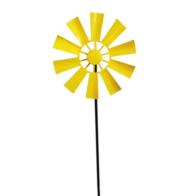 H55A Ornament de peisaj Spinner de vânt din metal rotativ din fier forjat