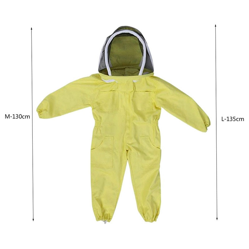 Apranga nuo bičių vaikams specialūs rūbai nuo bičių vaikiški vientisi drabužiai nuo bičių Bitininkystės įrankiai Kostiumas nuo bičių