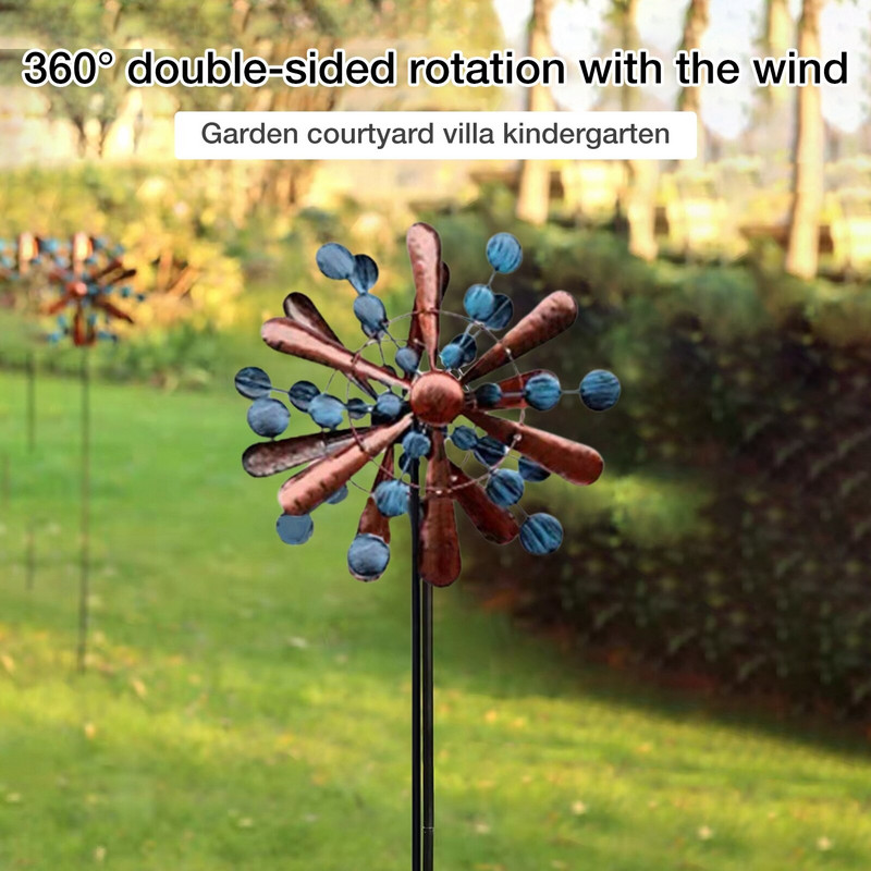 Sodo vėjo suktukai Vėjo skulptūros ir suktukai Vėjo skulptūros ir suktukai Kiemo menas 360 laipsnių pasukami vėjo gaudytuvai, daugiaspalviai