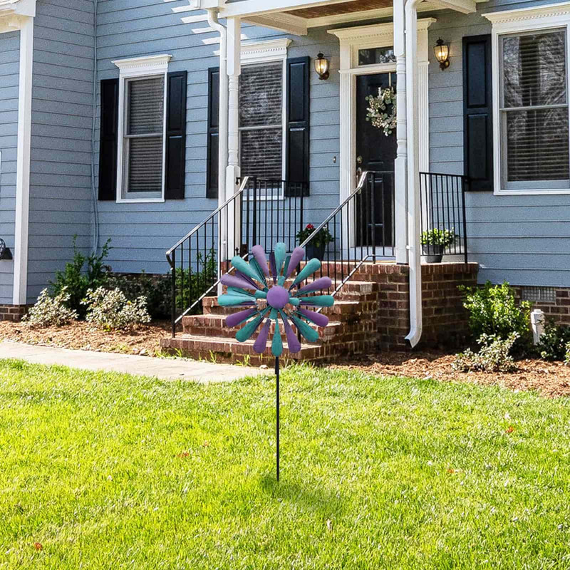 Sodo vėjo suktukai Vėjo skulptūros ir suktukai Vėjo skulptūros ir suktukai Kiemo menas 360 laipsnių pasukami vėjo gaudytuvai, daugiaspalviai