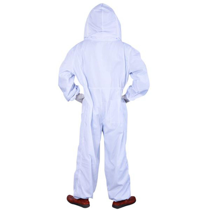 1 set costum profesional pentru apicultură cu mănuși de piele, costum pentru apicultor, pentru apicultor.
