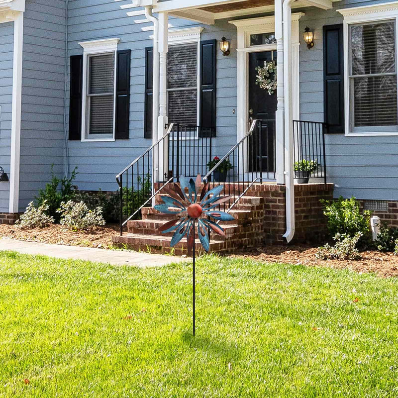 Veterné vrtule Vonkajšie kovové veterné sochy a vrtule Záhradné umenie 360 stupňov otočné lapače vetra Veterný mlyn Veterné vrtule do záhrady